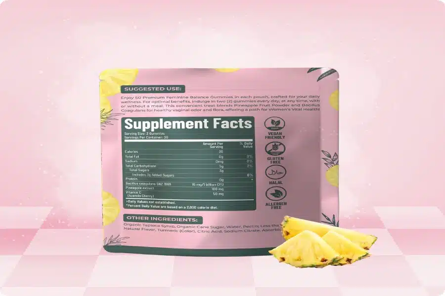 vital source feminine balance gummies